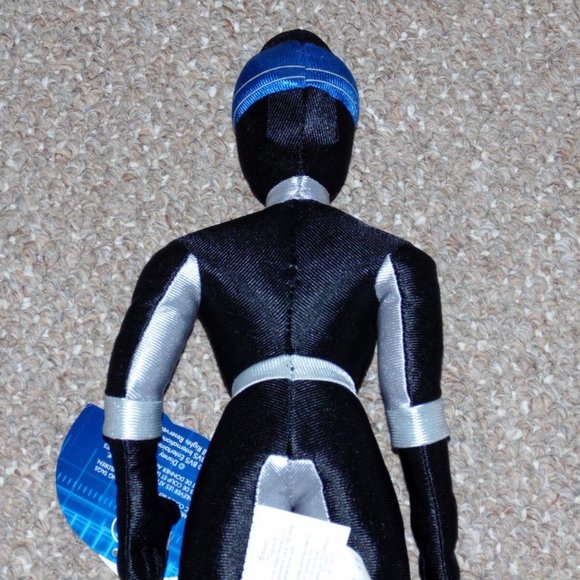 Disney Store Power Rangers Overdrive 16" Black Ranger Plush Doll New with Tags - Picture 5 of 6